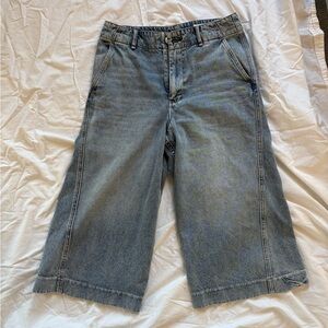 Rag & Bone Blue Denim culotte jeans